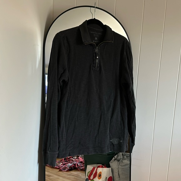 Men’s Quarter Zip Calvin Klein Sweater - Picture 1 of 2